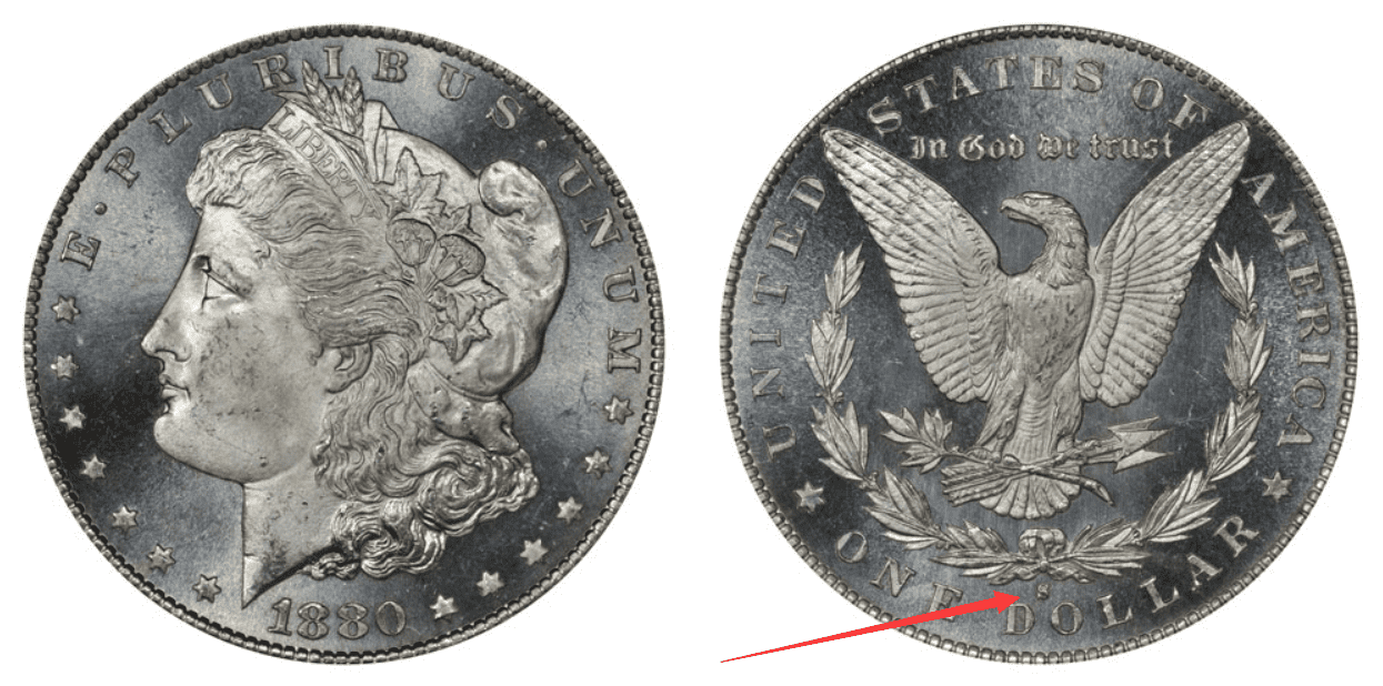 1880 “S” Silver Dollar