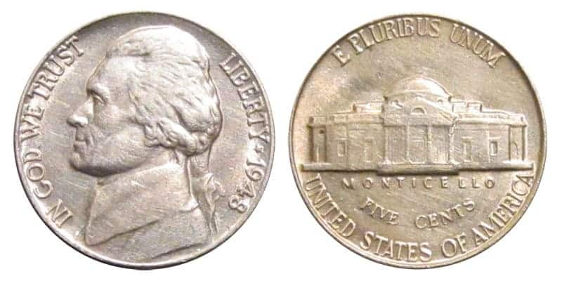 1948 No Mint Mark Nickel Value