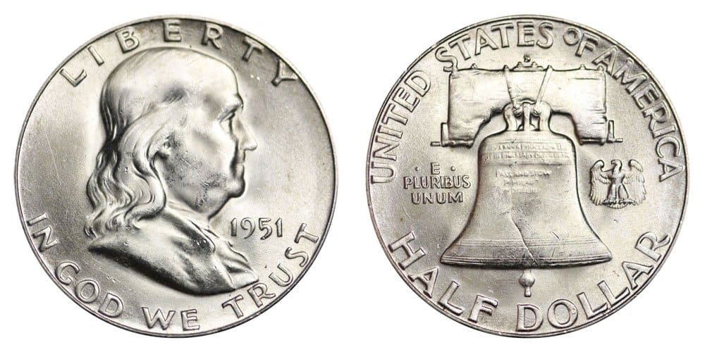 1951 Half Dollar Value: are “D”, “S”, No mint mark worth money?
