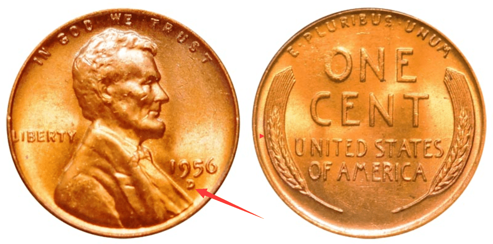 1956 “D” Wheat Penny  Value