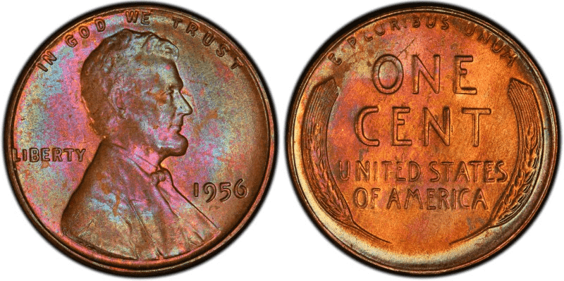 1956 “P” No Mint Mark Wheat Penny Value