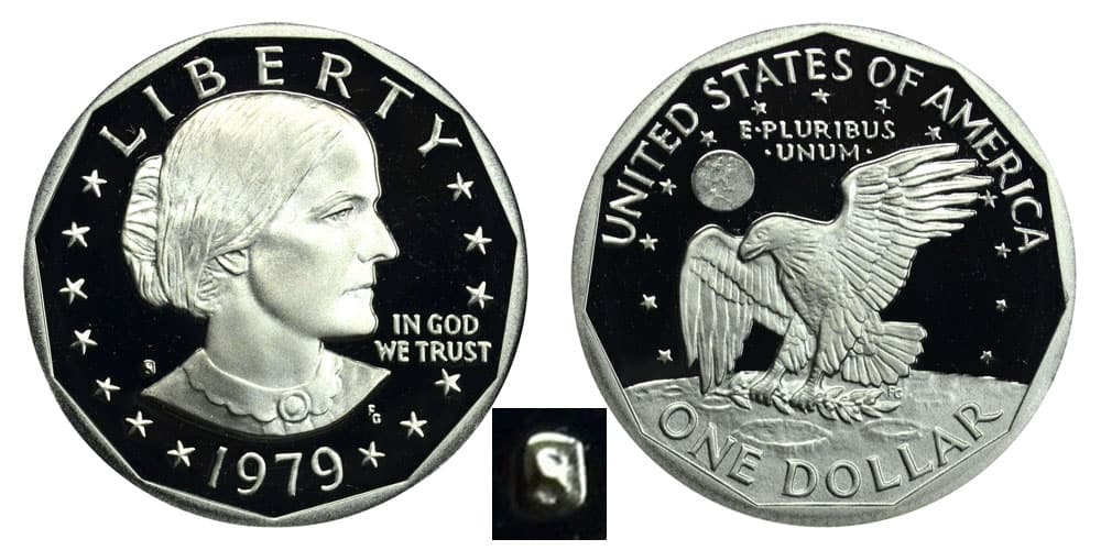 The 1979 “S” Type 1 & 2 Proof Susan B. Anthony Dollar Value
