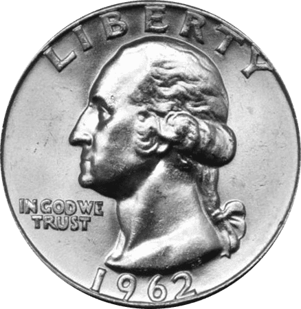 The Obverse of the 1962 Quarter