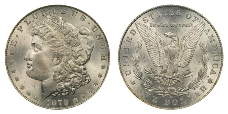 1879 Morgan Silver Dollar Value are CC, O, “S”, No mint mark worth money