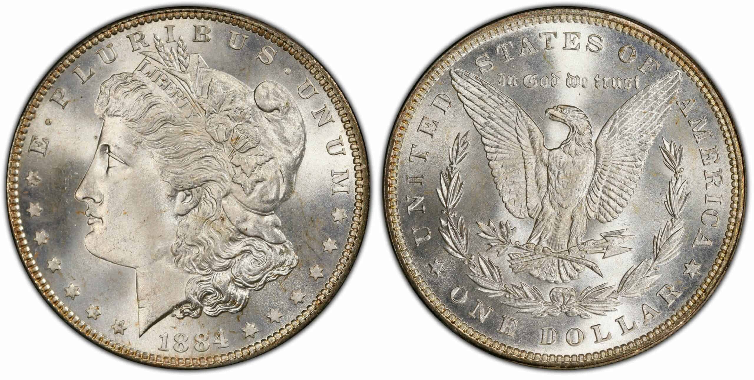 1884 Morgan Silver Dollar Details