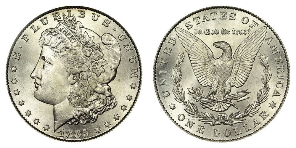 1885 Silver Dollar Details