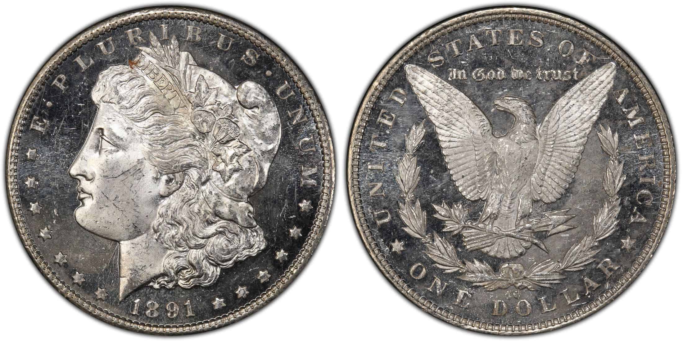 1891 Silver Coin with Spitting Eagle Error