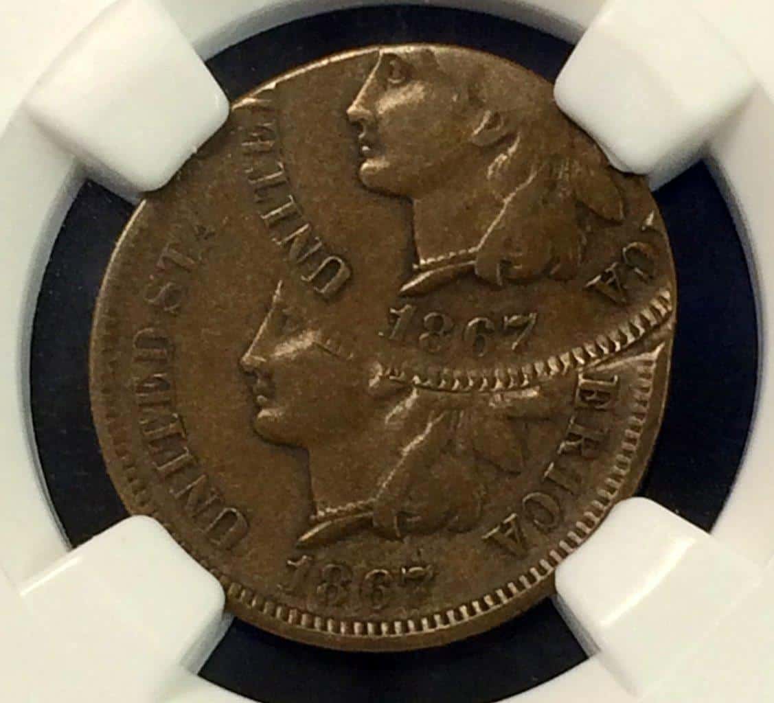 1897 Indian Head Penny Double Strike