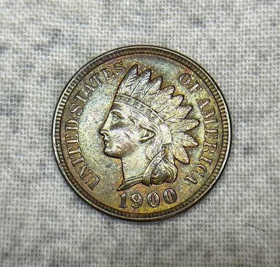1900 Indian Head Penny Value for No Mint Mark (P)