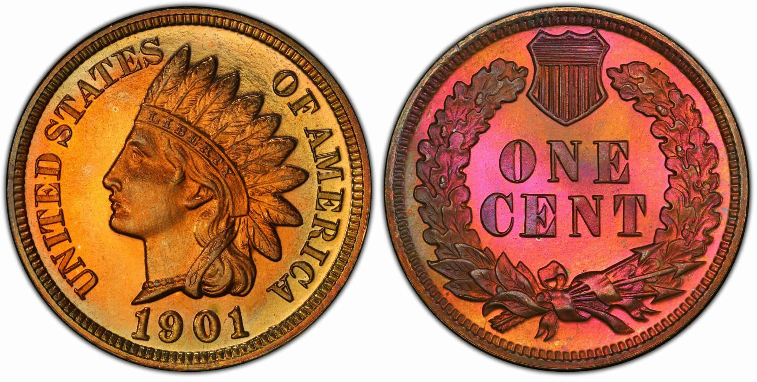 1901 Indian Head Proof Penny