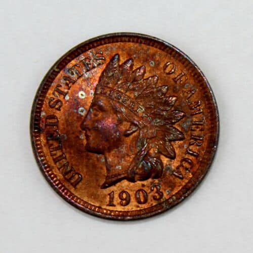 1903 (P) Brown and Red Indian Head Penny Value