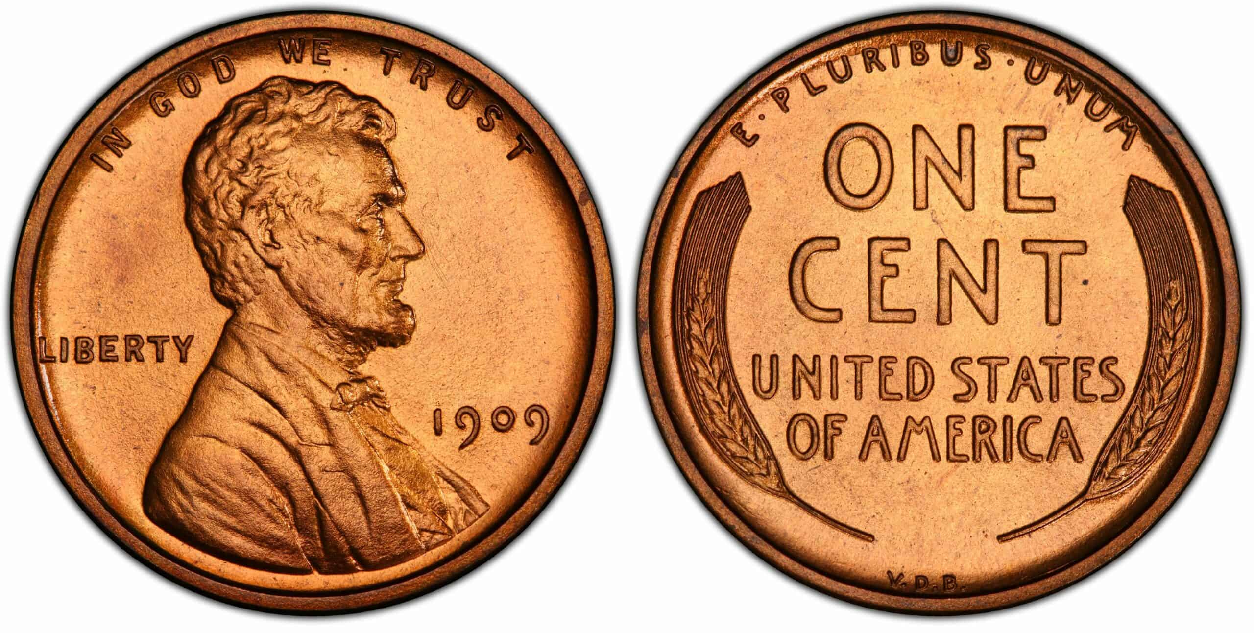 1909 VDB Penny Value are “S”, No mint mark worth money