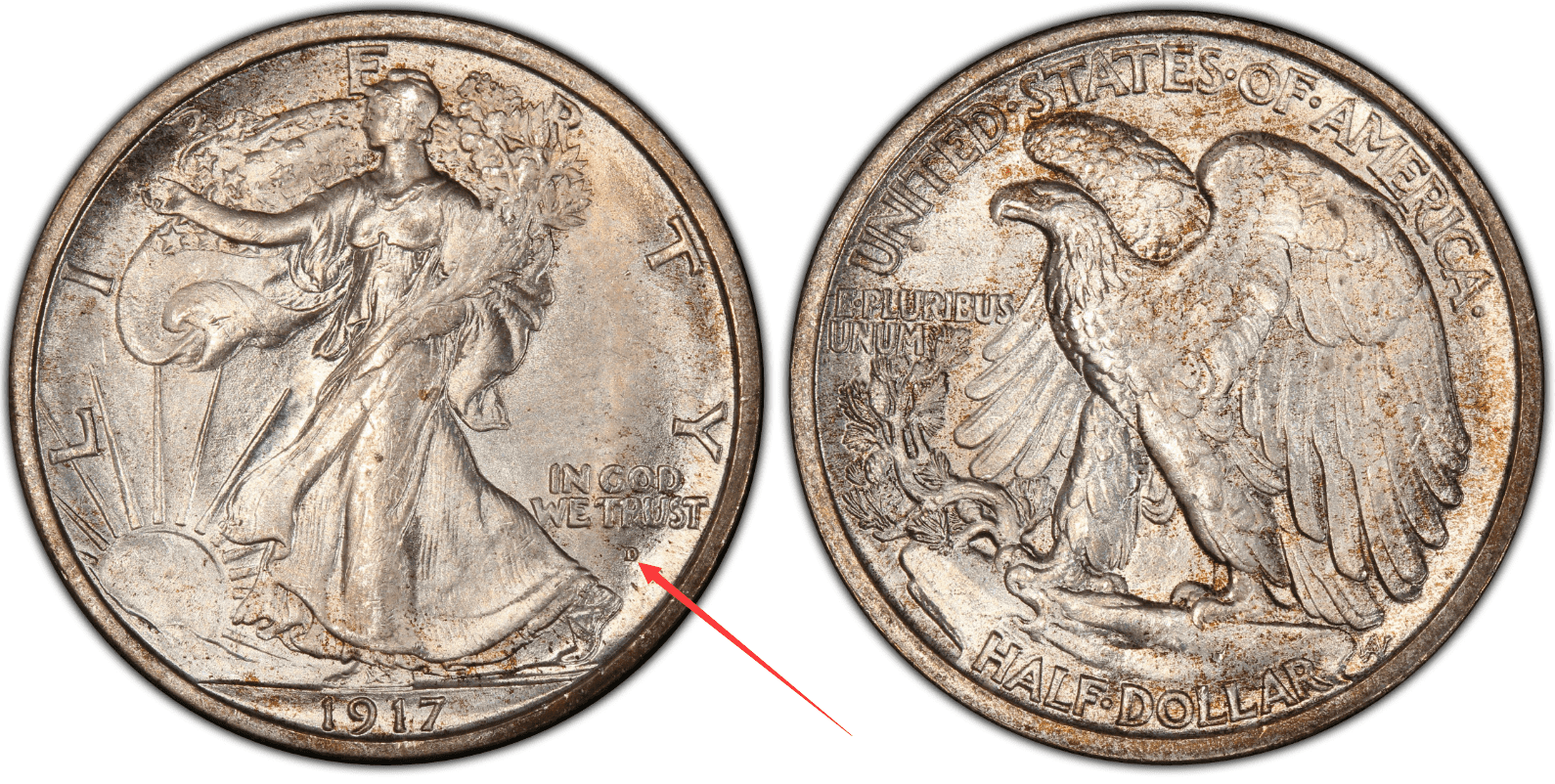 1917 D Obverse Half Dollar Value