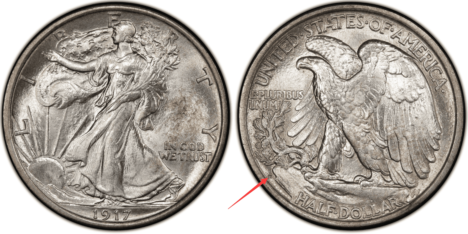 1917 D Reverse Half Dollar Value