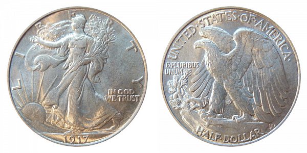 1917 (P) No Mint Mark Half Dollar Value   