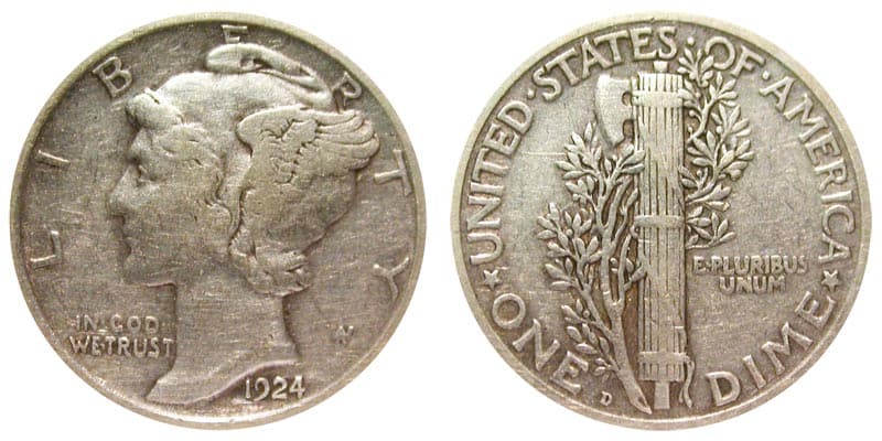 1924 (D) Dime Denver Mint Value