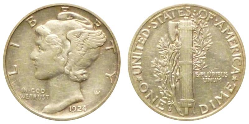 1924 (S) Dime San Francisco Mint Value