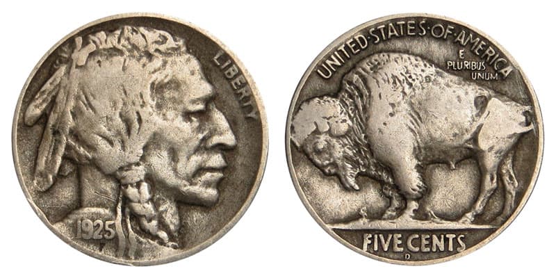 1925 “D” Buffalo Nickel Value
