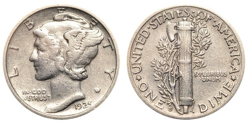 1925 S Mercury Dime Value