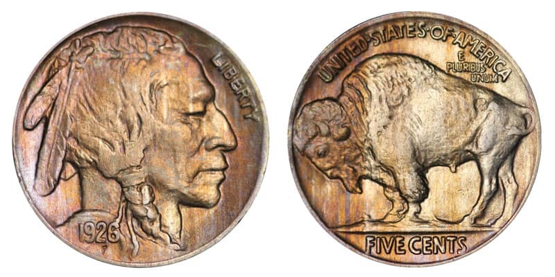 1926 Buffalo Nickel Details