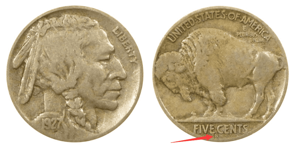 1927 “S” Buffalo Nickel Value