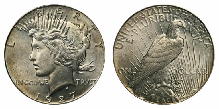 1927 silver dollar value