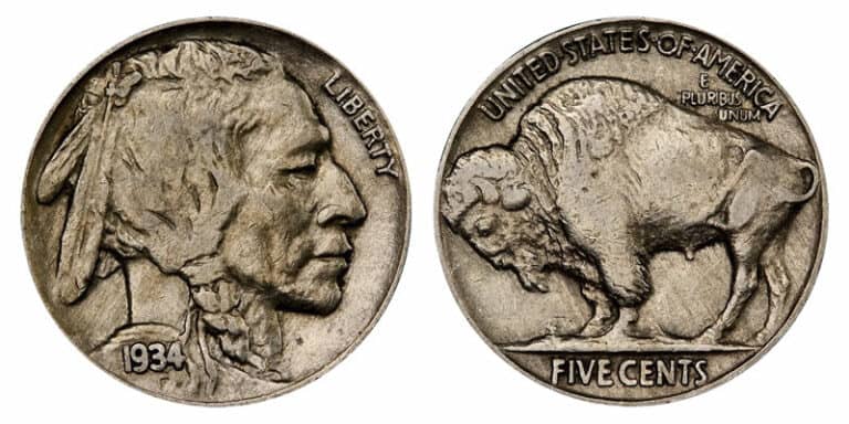 1934 buffalo nickel value