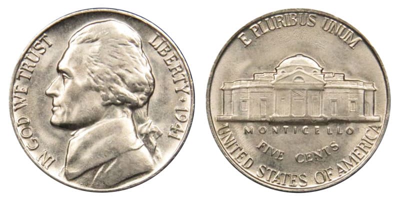 1941 Nickel Details