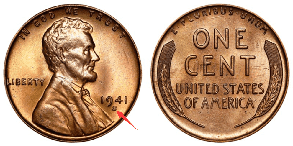 1941 “S” Wheat Penny Value