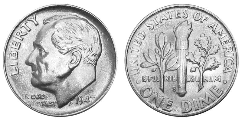 1947 dime value