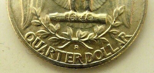 1951 D Quarter, Repunched Mint Mark
