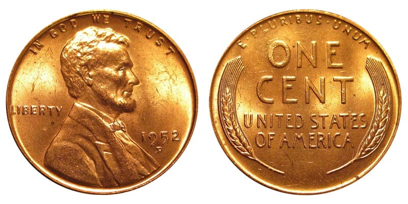 1952 Wheat Penny Details