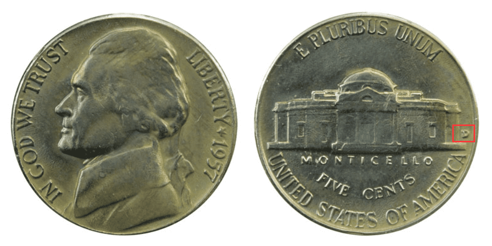 1957 D Nickel Value      