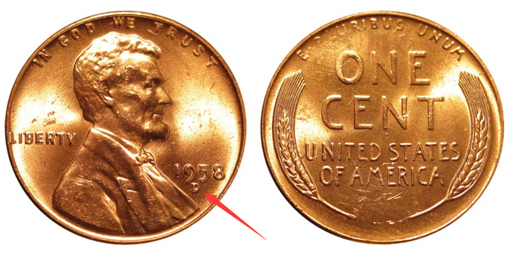 1958 D Wheat Penny Value