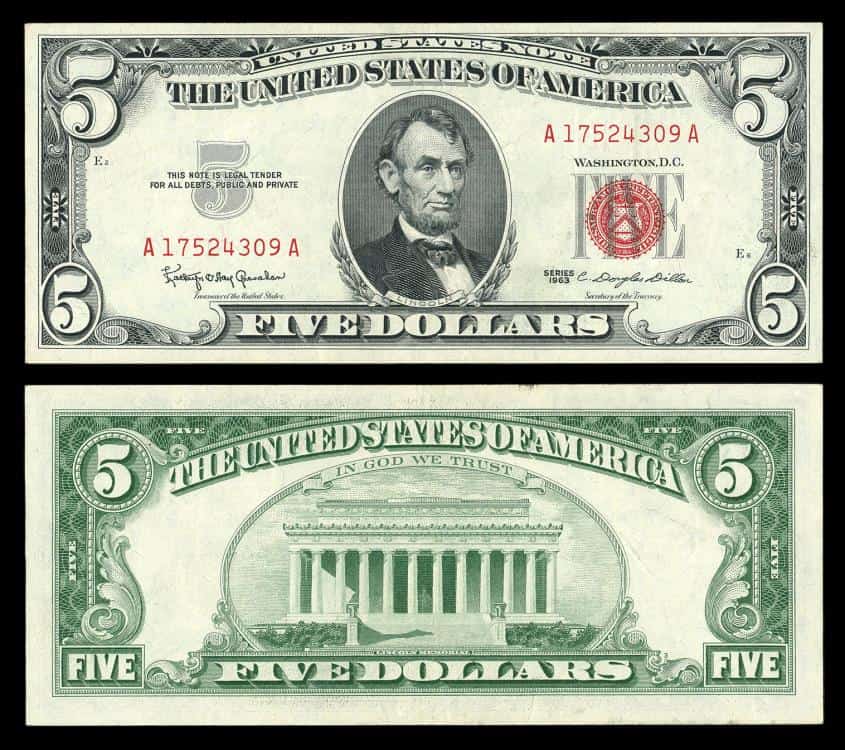 1963 $5 Dollar Bill Value Details