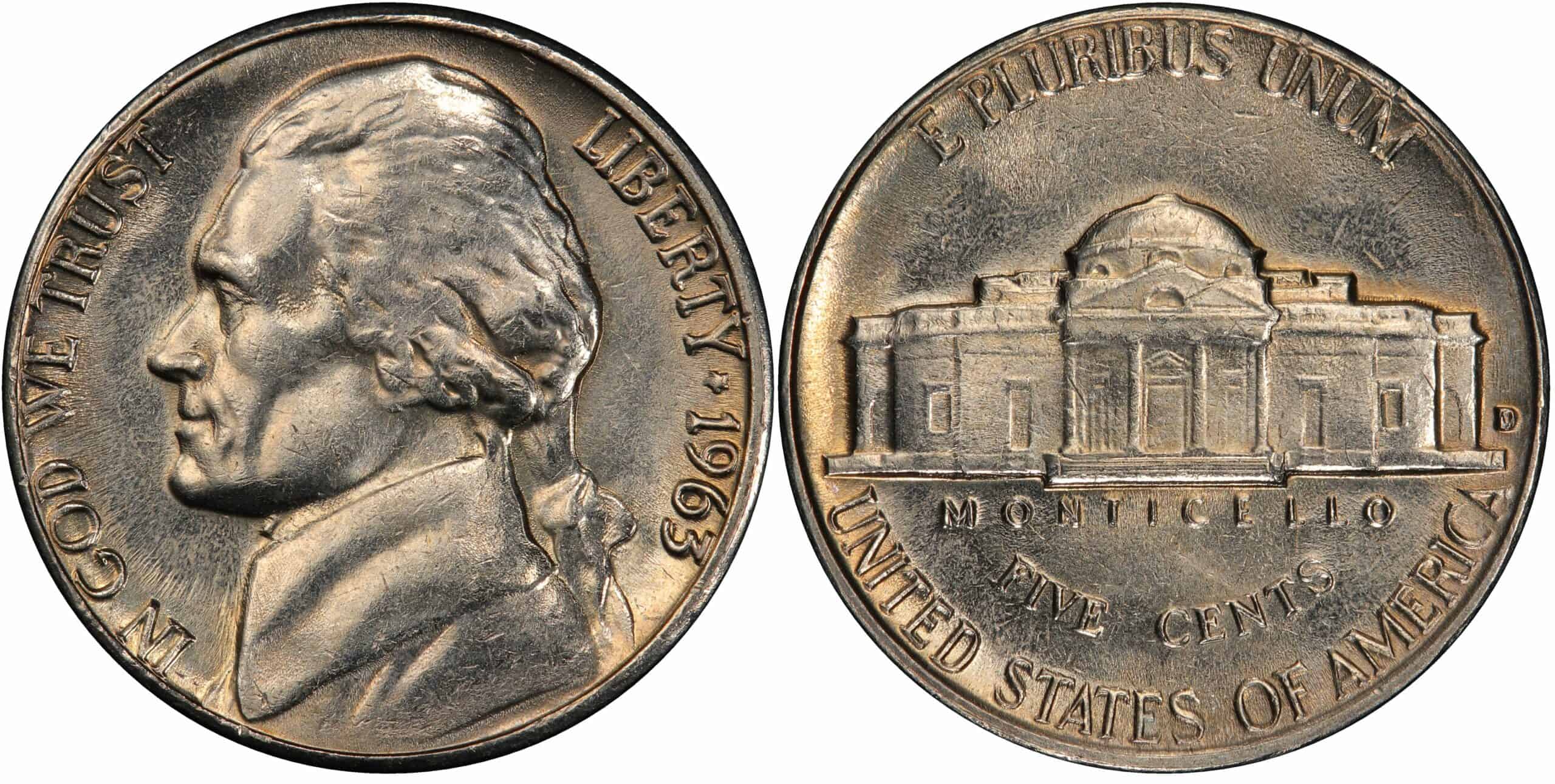 1963 D Jefferson Nickel value
