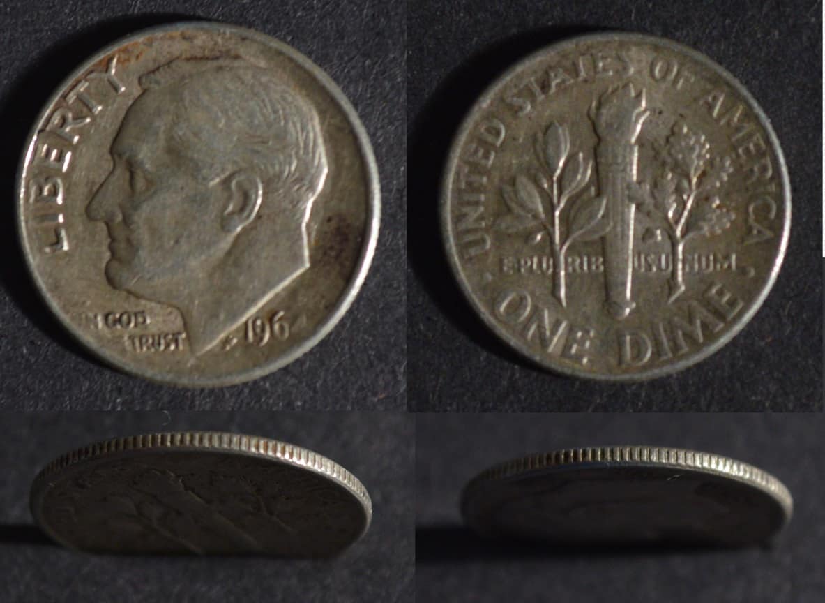 1964 Copper-Nickel Clad Dime