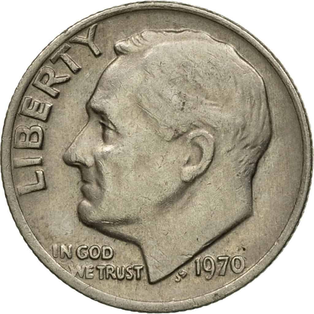 1970 Dime Value for No Mint Mark (P)