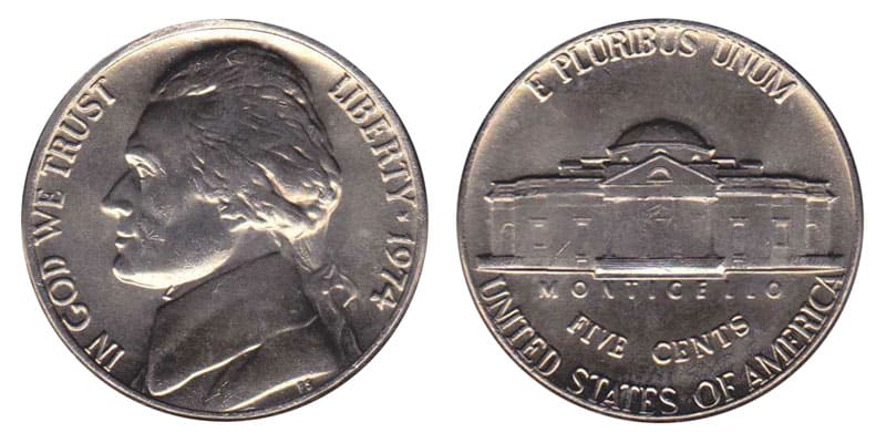 1974 nickel value