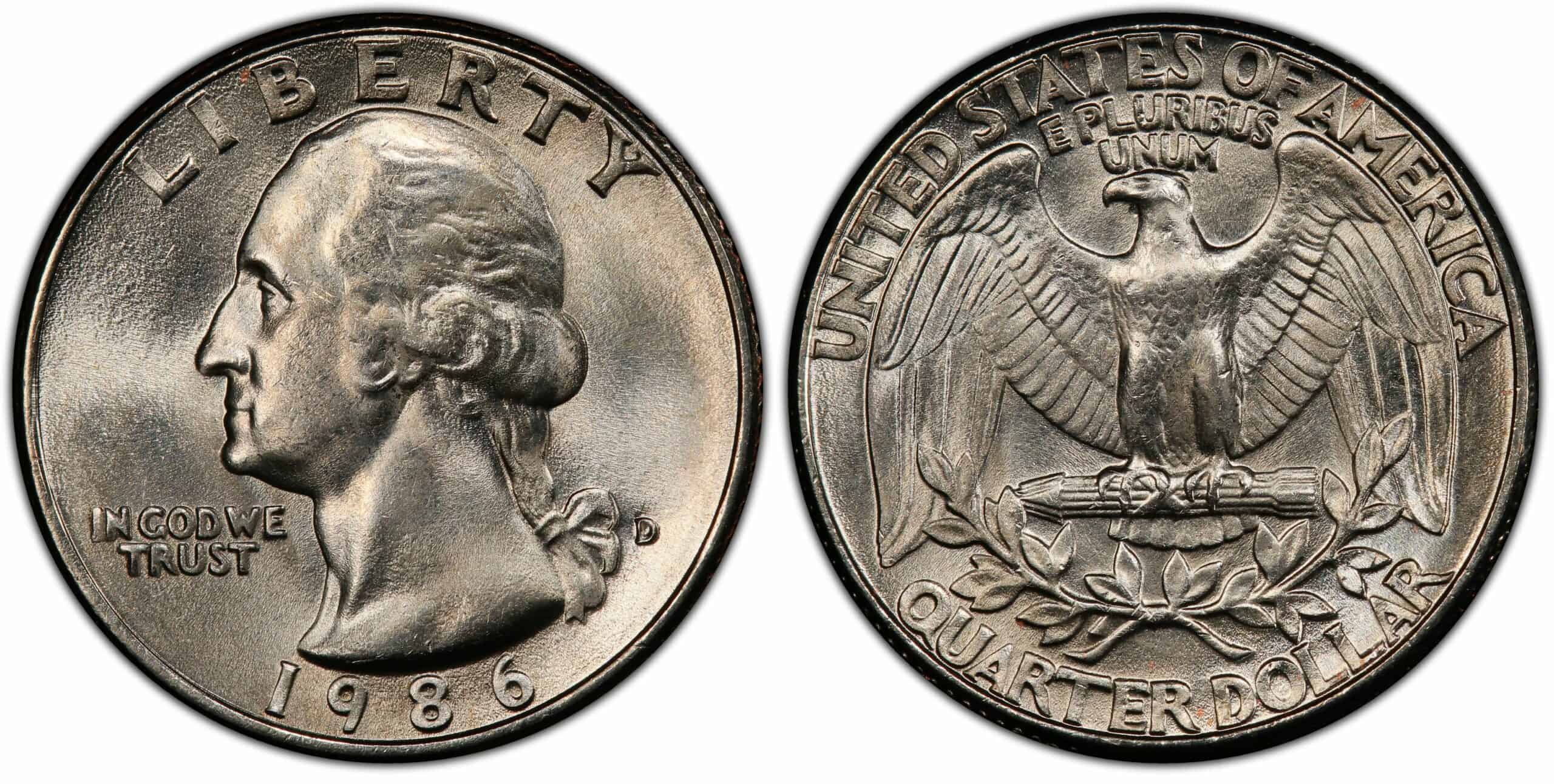1986 D Washington Quarter Dollar Value