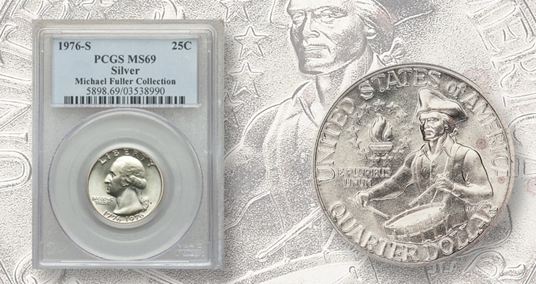 1776 ‘S’ Silver-clad Quarter