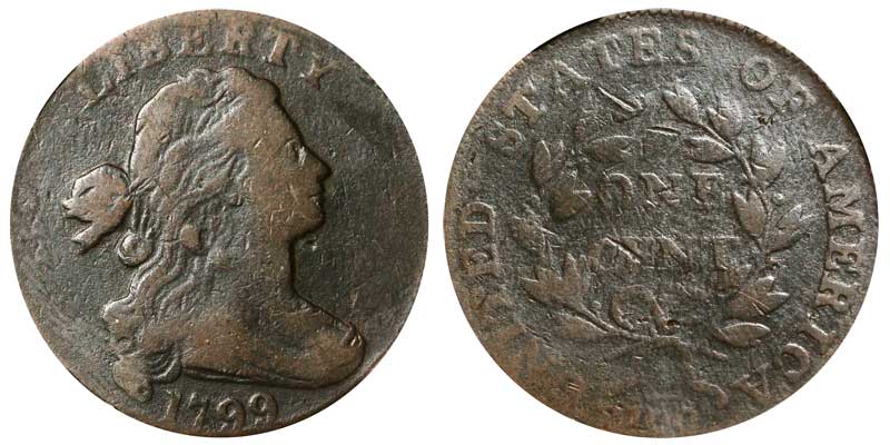 1799 Draped Bust large cent