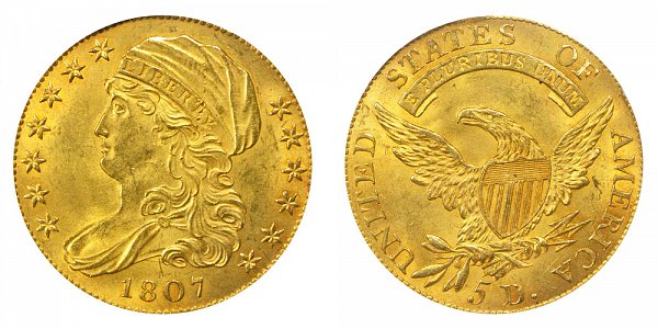 1807 Bust Left Half Eagle
