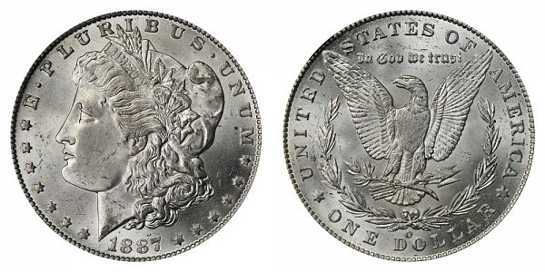 1887 "O" Silver Dollar - 7 Over 6 Variety