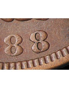 1888 "No Mint Mark" Indian Head Penny Value - Last 8 Over 7 Variety