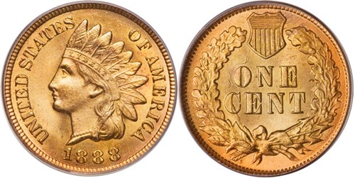 1888 Indian Head Penny History
