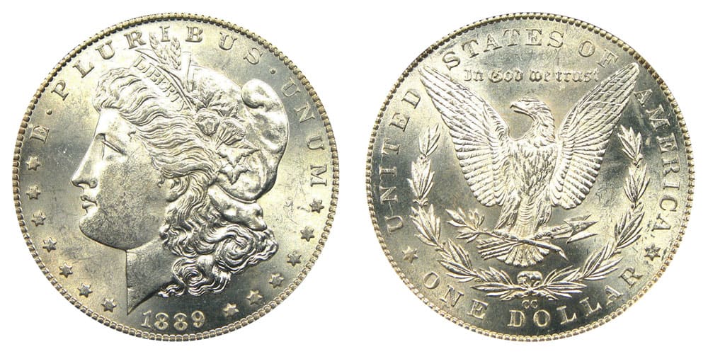 1889 "CC" (Carson City) Morgan Silver Dollar Value