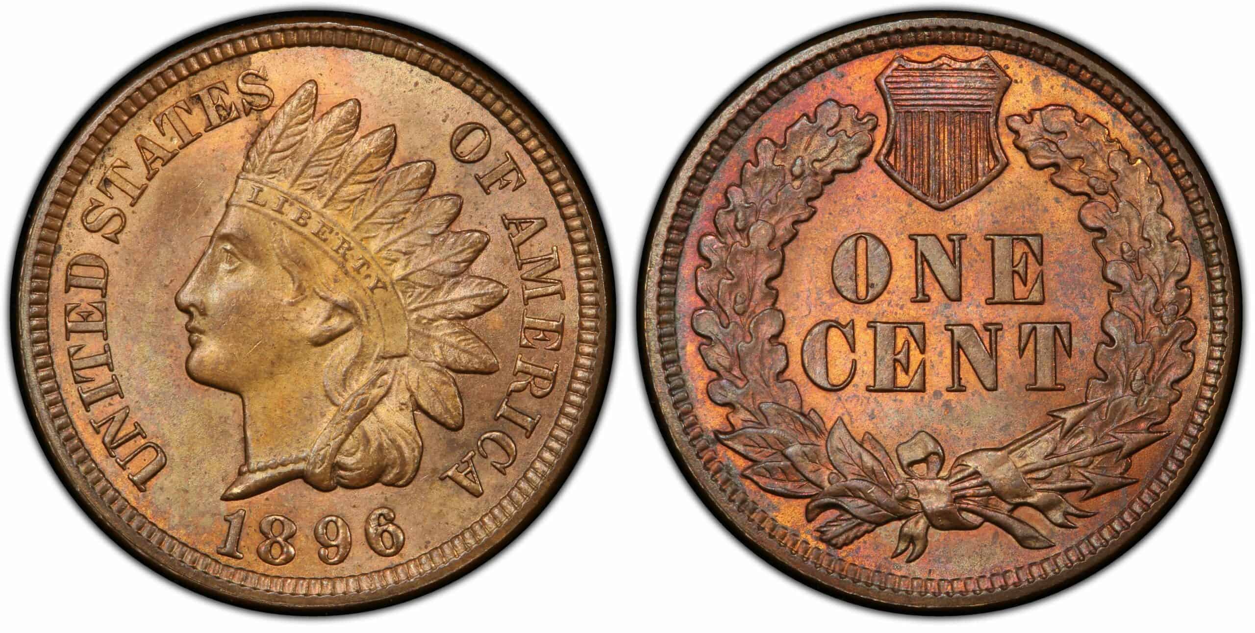 1896 Brown Indian Head Cent