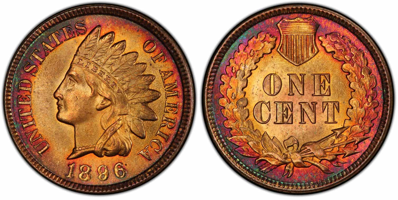 1896 Red-Brown Indian Head Cent