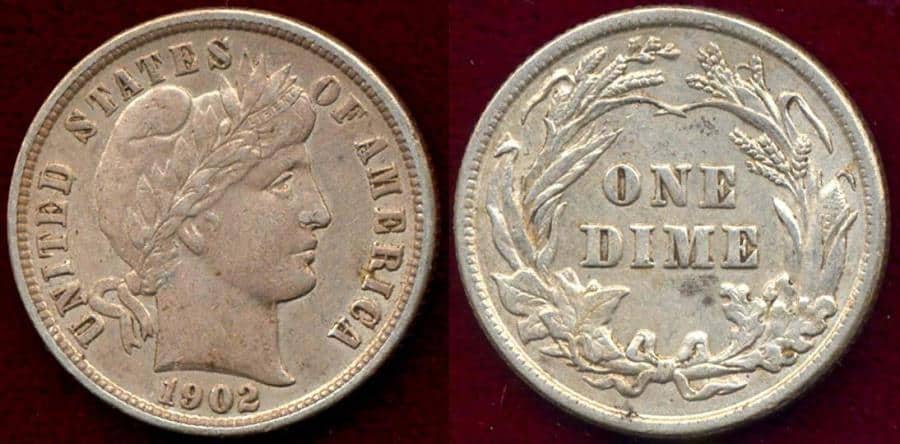 1902 Dime History